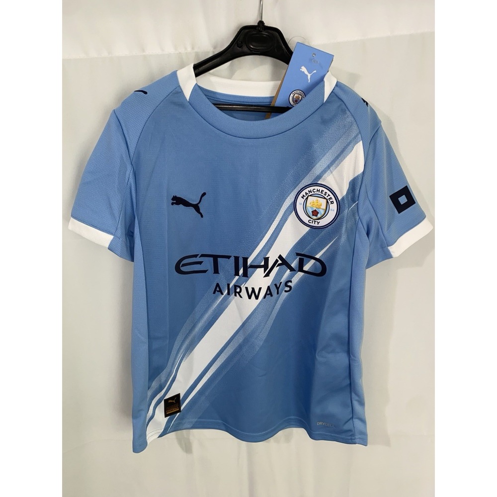 NWT Puma Manchester City Home Youth Size Small Soccer Jersey 2025/2026